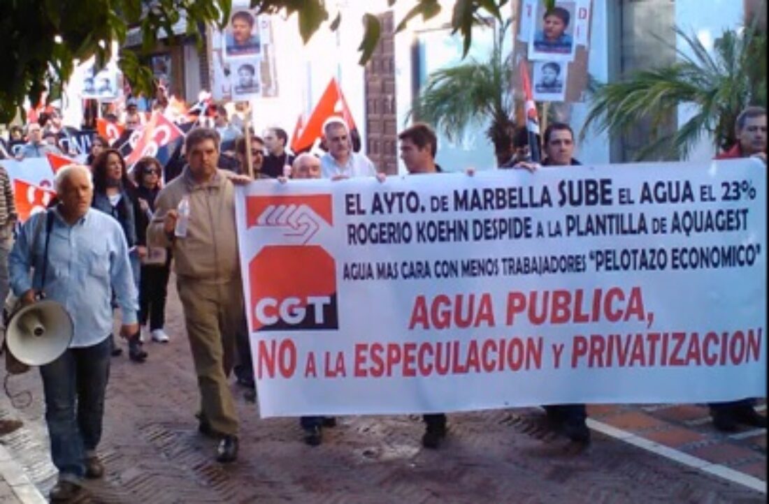 Marbella: Concentración contra los abusos de Aquagest