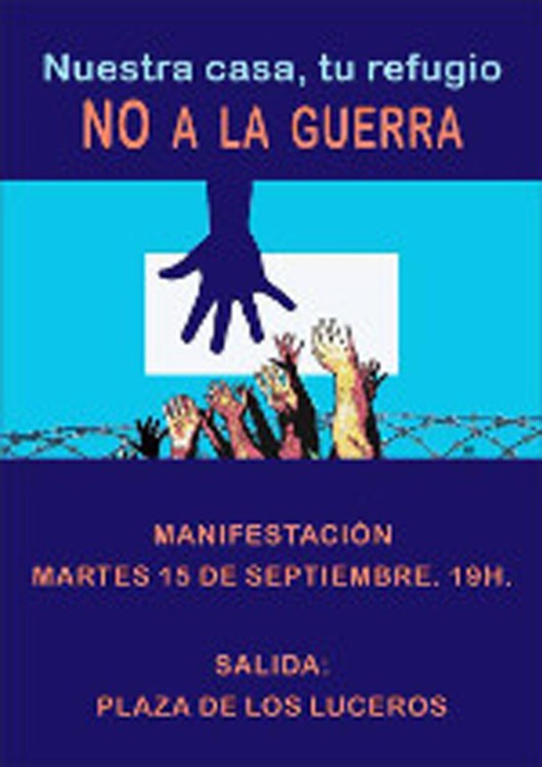 Manifestación en Alicante en apoyo a las y los refugiados