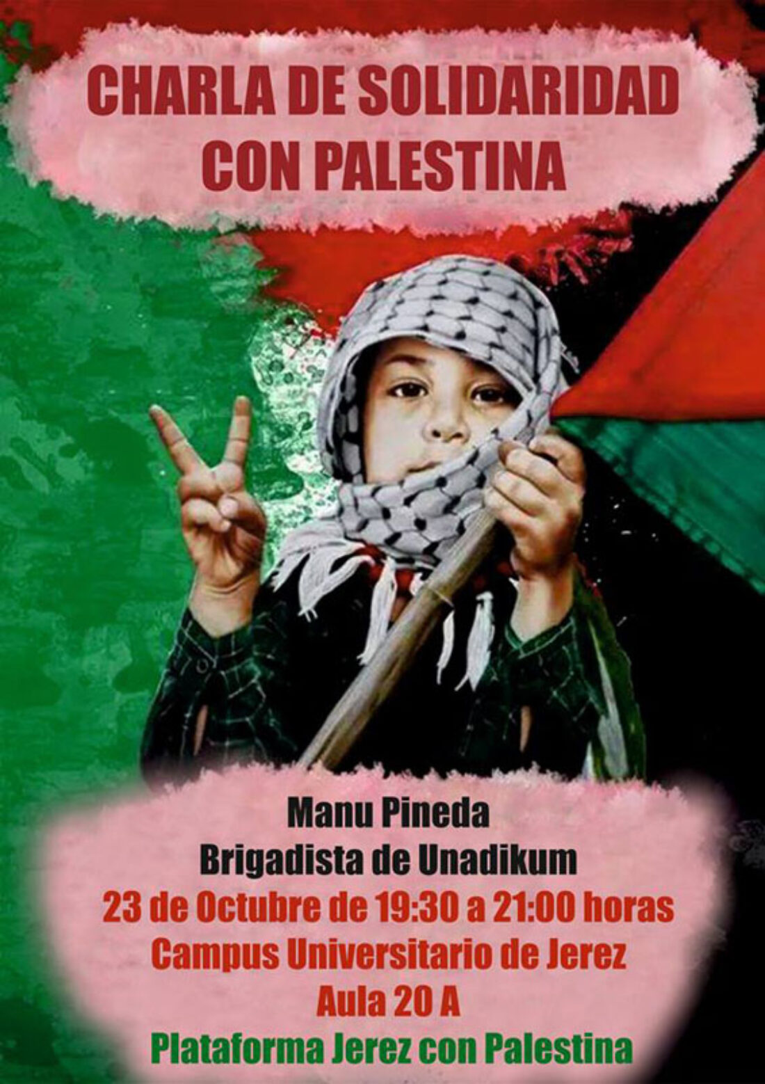 23-O: Charla de solidaridad con Palestina