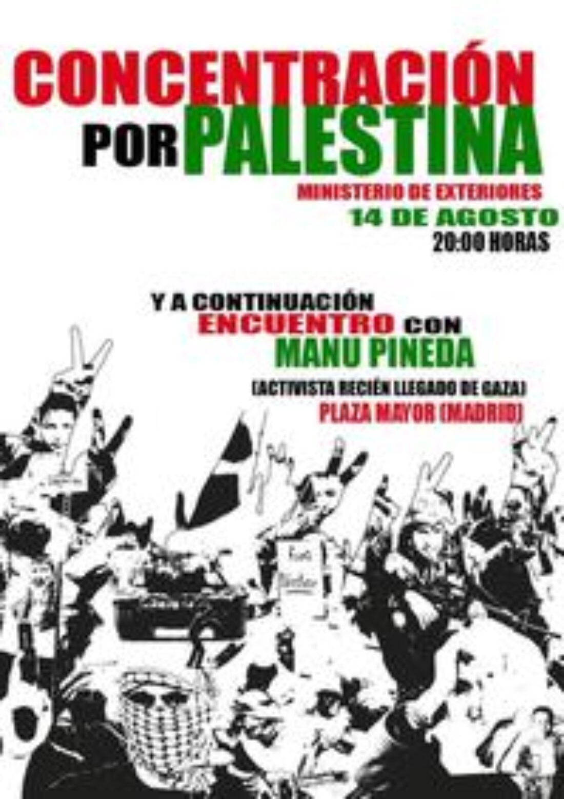 14A: Manifestación en Madrid en solidaridad con el pueblo palestino y Gaza