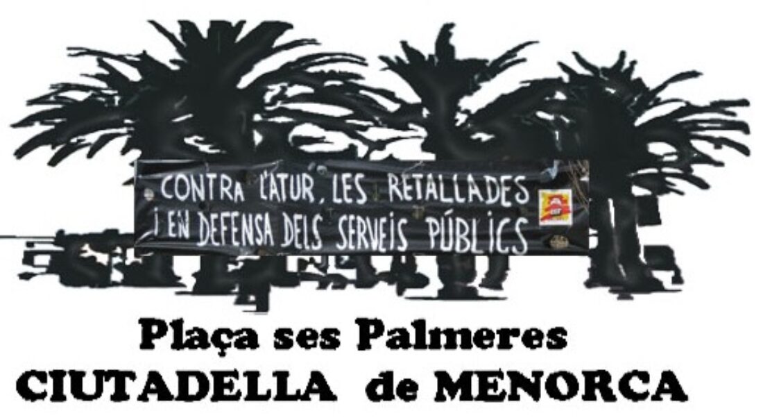 Manifestación 29F en Ciutadella, Menorca
