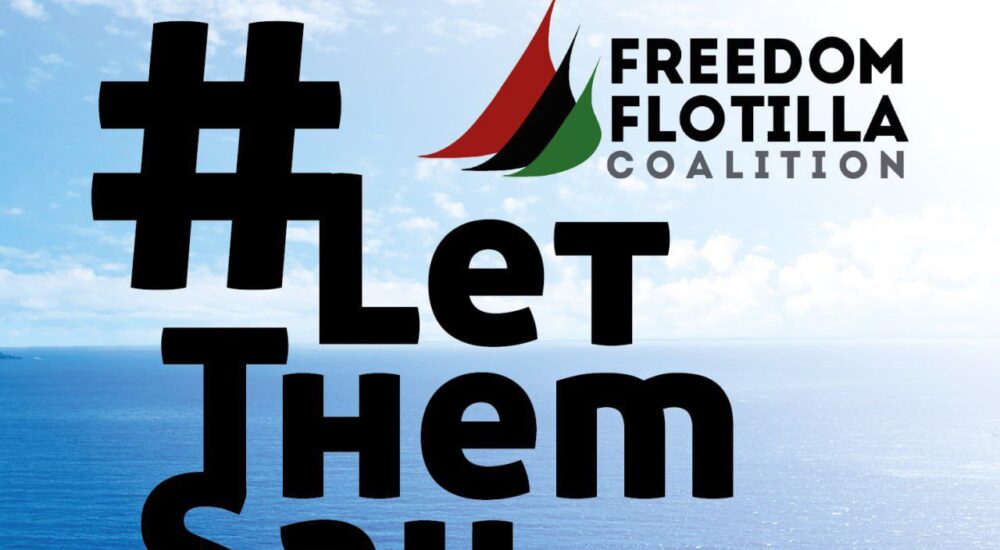 CGT en apoyo a la Flotilla de la Libertad 2024 Palestina