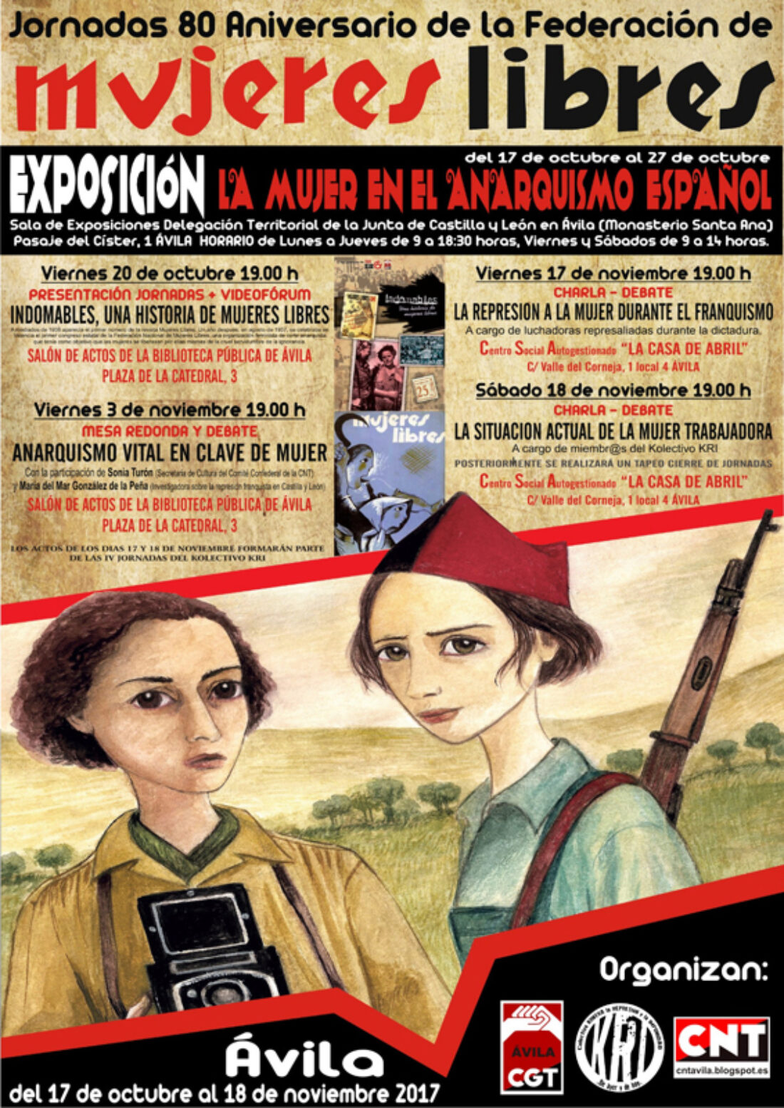 «La Mujer en el Anarquismo español» en Ávila