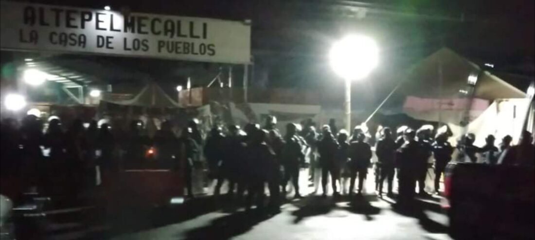 Alerta máxima: Guardia Nacional y Policía Estatal toman Altepelmecalli, La Casa de los Pueblos