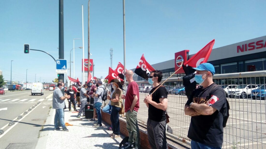 Nueva concentración en Zaragoza contra el cierre de la planta de Nissan