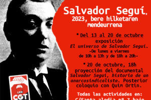Exposición y charla sobre Salvador Seguí