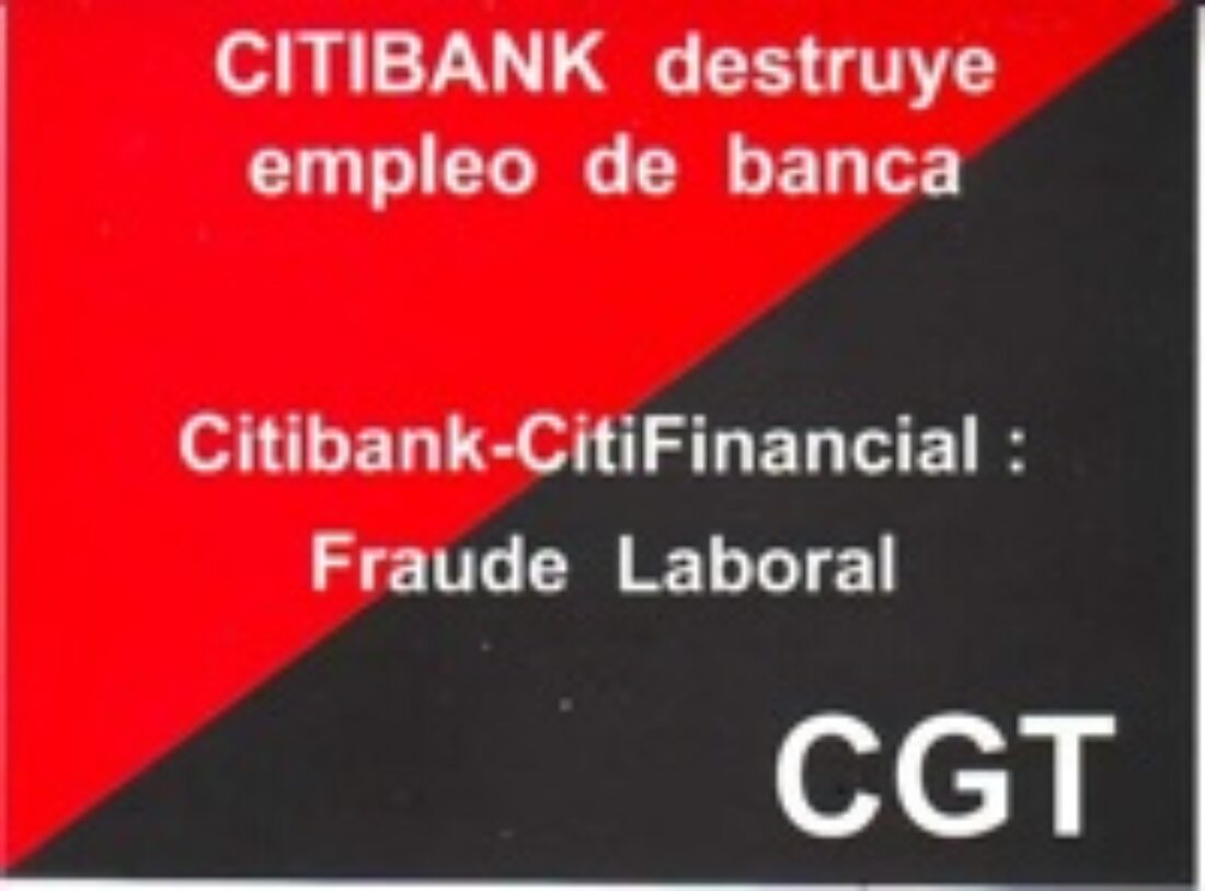 16 de junio : Concentración Citibank Valencia
