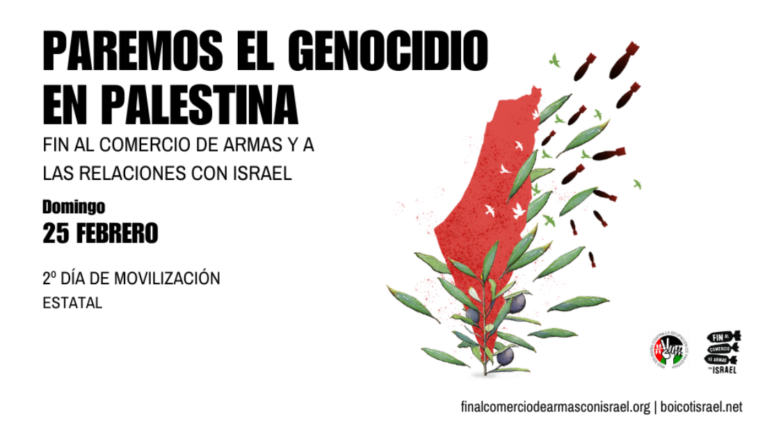 25-F: Segundo día de movilización estatal descentralizada contra el genocidio en Palestina