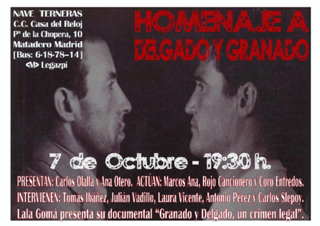 7-O: Homenaje a Delgado y Granado en Madrid
