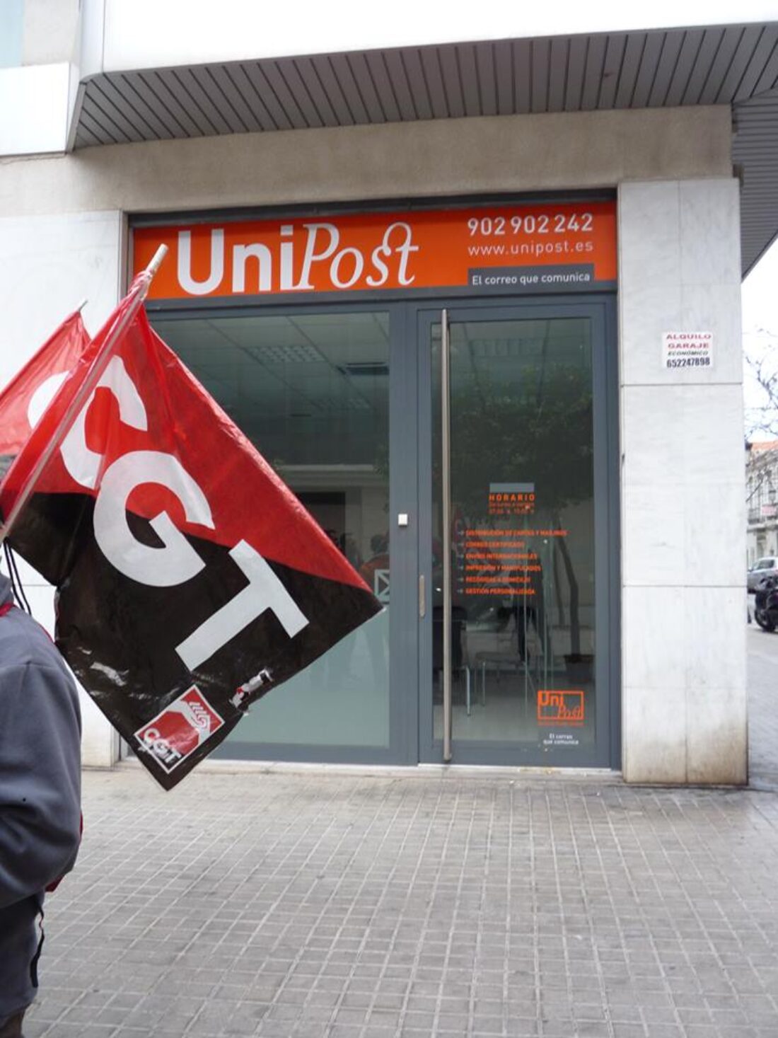 16-D: Manifestación de Unipost en Santiago de Compostela