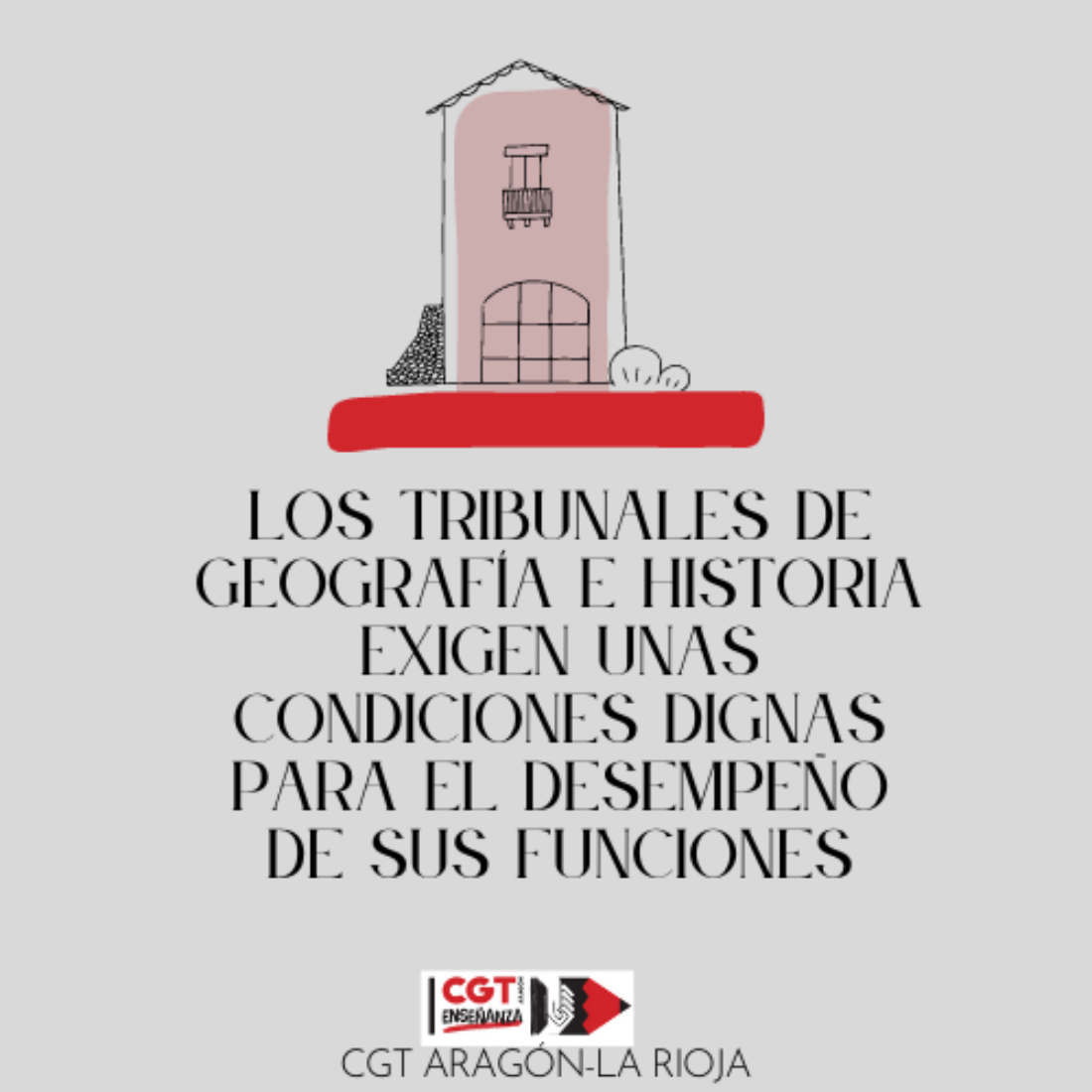 Ante la situación que están sufriendo las compañeras que componen los Tribunales de Geografía e Historia en la ciudad de Huesca