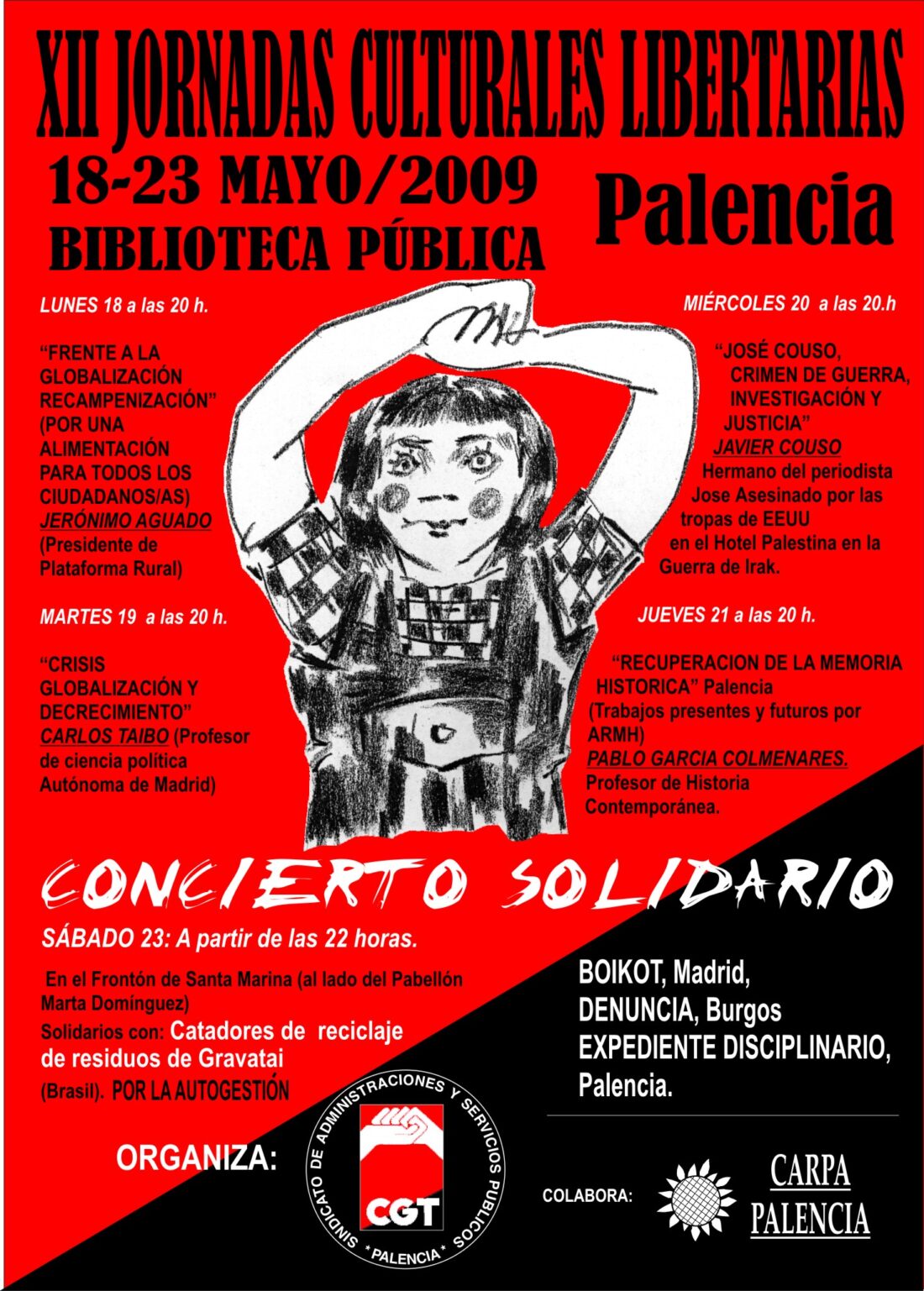 XII Jornadas Culturales Libertarias de Palencia