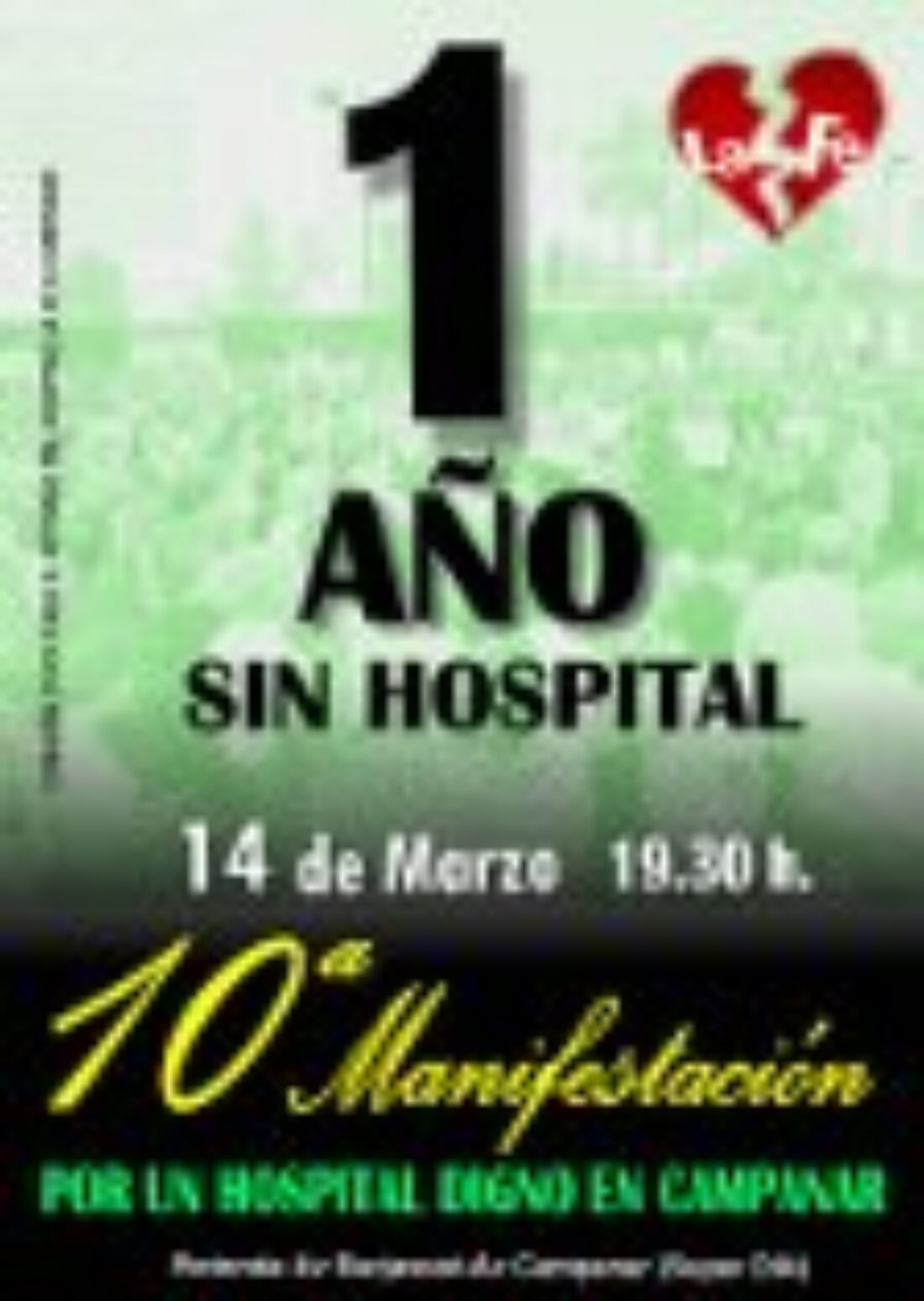 Valencia: 10ª Manifestación por un hospital digno en Campanar