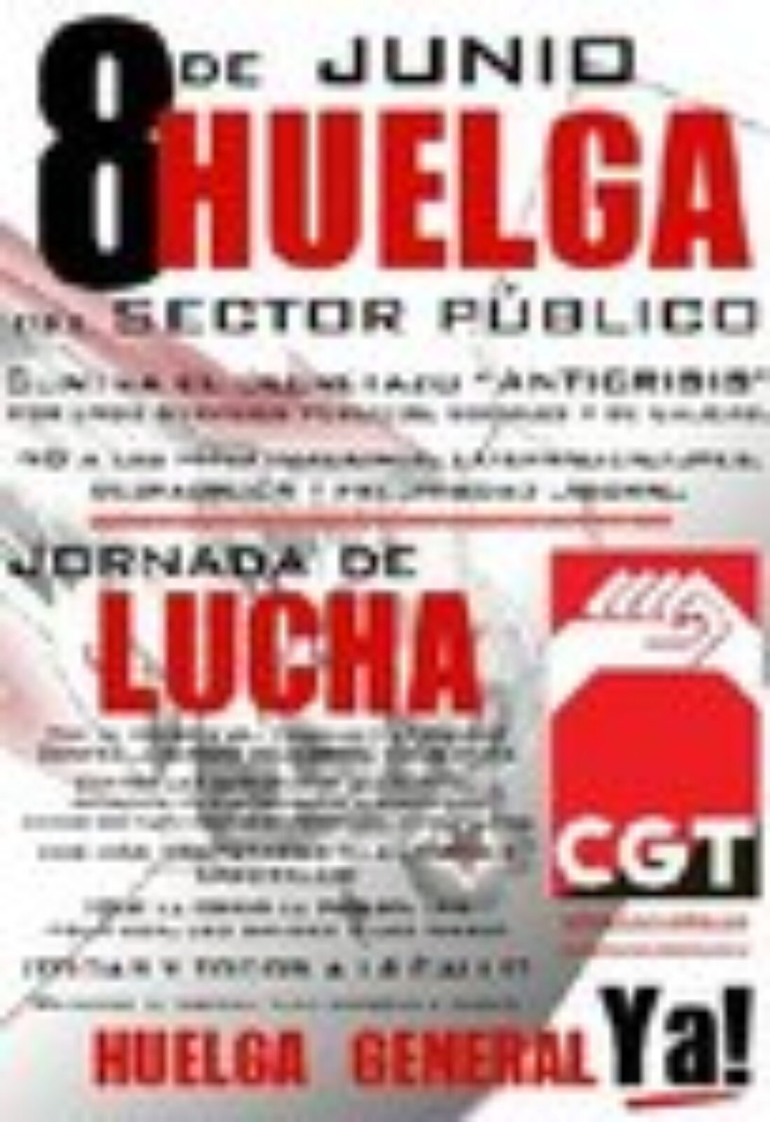8 junio, Burgos : Actos Huelga Sector Público