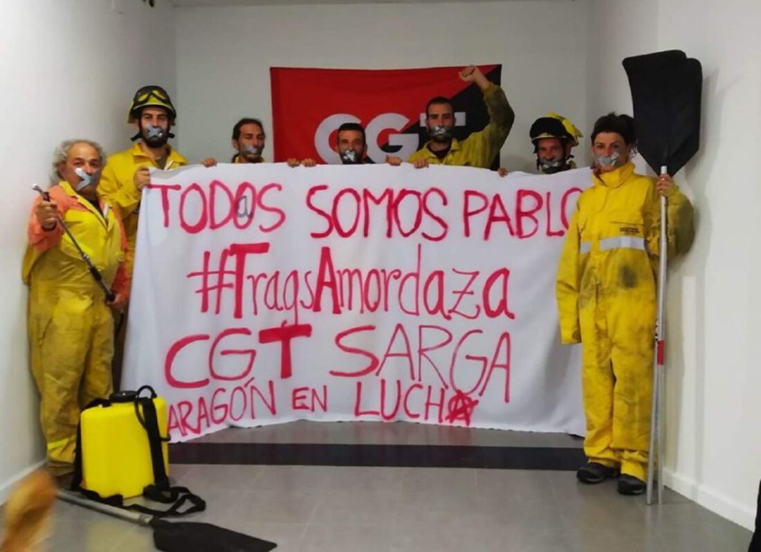 CGT condena la sanción al bombero forestal que ha contado la realidad laboral de la labor de las BRIF, Brigadas de Refuerzo en Incendios Forestales en el gran incendio en Gran Canarias
