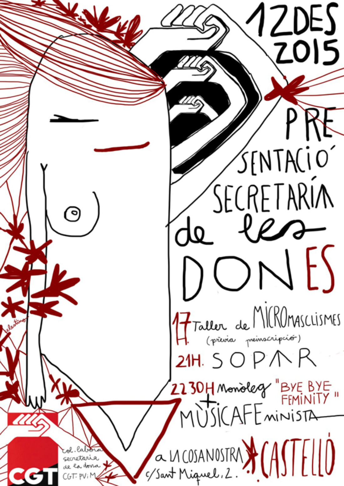 12-d Castelló: Presentación de la Secretaria de les Dones de CGT-Castelló