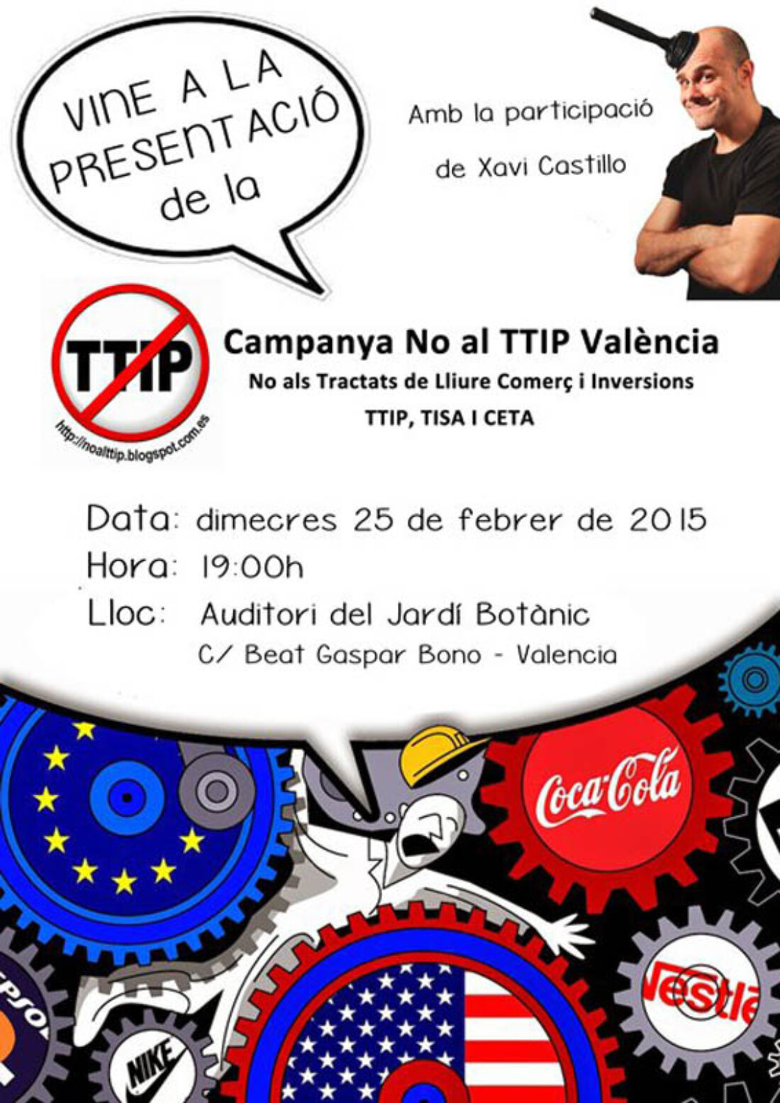 25-F: Presentación Campaña No al TTIP Valencia