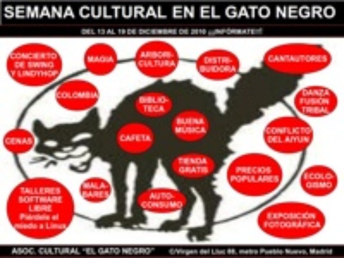 13-19 dic, Madrid : II Semana Cultural «El Gato Negro»