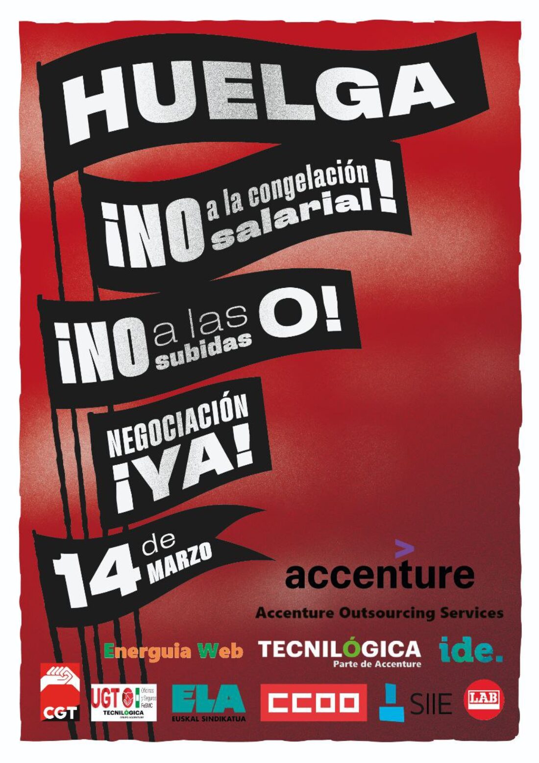 Huelga en Accenture el 14 de marzo